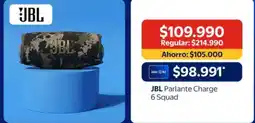 Lider Jbl - parlante charge 6 squad oferta