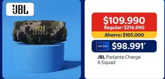 Jbl - parlante charge 6 squad