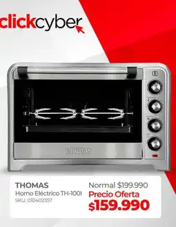 Multicentro Thomas - horno electrico th-100l oferta