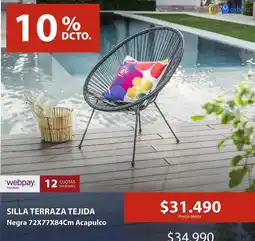 Mimbral Silla terraza tejida oferta
