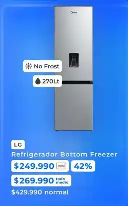 Paris Midea - refrigerador freezer oferta
