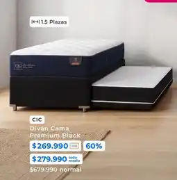 Paris Cic - diván cama premium black oferta