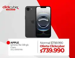 Multicentro Apple - iphone 16e 128gb claro oferta