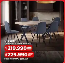 Easy Comedor 6 sillas tomasa oferta