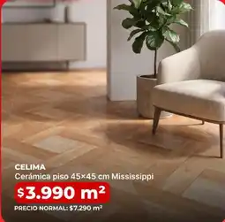 Easy Cerámica piso 45x45 cm mississippi oferta