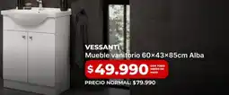 Easy Vessanti - mueble vanitório 60x43x85cm alba oferta