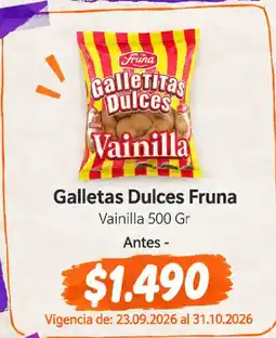 Mayorista 10 Galletas Dulces Fruna oferta