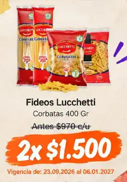 Mayorista 10 Fideos Lucchetti Corbatas oferta