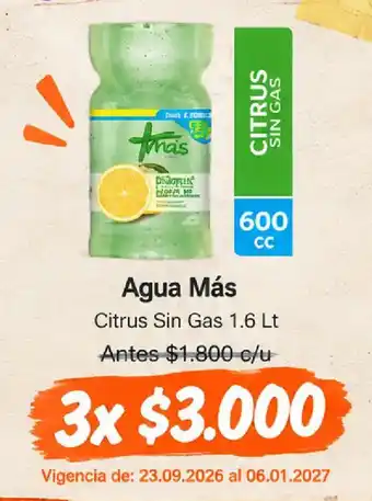 Agua Más Citrus Sin Gas