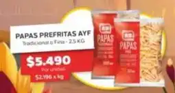 Super Ganga Papas prefritas oferta