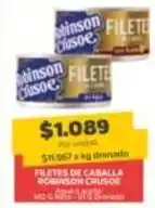 Super Ganga Robinson crusoe - filetes de caballa oferta