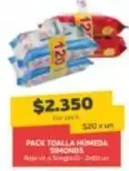 Super Ganga Simond's - pack toalla humeda oferta
