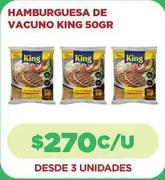 Comercial Castro King - hamburguesa de vacuno oferta