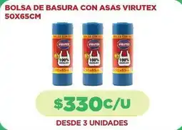 Comercial Castro Virutex - bolsa de basura con asas oferta