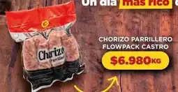 Comercial Castro Más - chorizo parrillero flowpack oferta