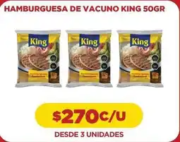 Comercial Castro King - hamburguesa de vacuno oferta