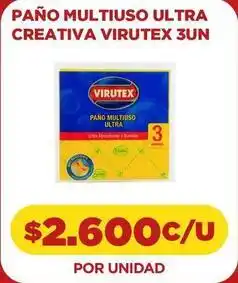 Comercial Castro Virutex - paño multiuso ultra creativa 3un oferta