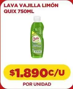 Comercial Castro Quix - lava vajilla limón oferta