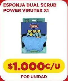 Comercial Castro Virutex - esponja dual scrub power oferta