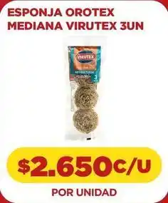Comercial Castro Virutex - esponja mediana 3un oferta