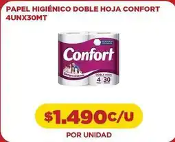 Comercial Castro Confort - papel higienico hoja 4unx30mt oferta