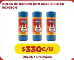 Comercial Castro Virutex - bolsa de basura con asas oferta