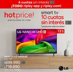 Ripley smart tv lg nanocell uhd oferta