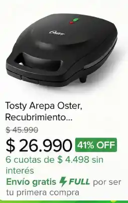 Mercado Libre Tosty Arepa Oster oferta