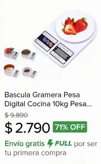 Bascula Gramera Pesa Digital Cocina