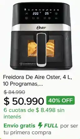 Mercado Libre Freidora De Aire Oster oferta