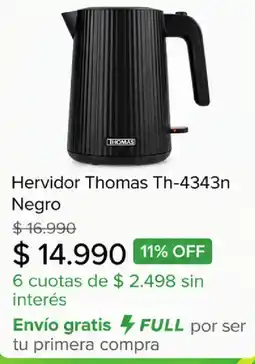 Mercado Libre Hervidor Thomas oferta