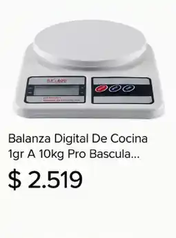Mercado Libre Balanza Digital De Cocina oferta