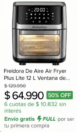 Mercado Libre Freidora De Aire Air Fryer Plus Lite oferta