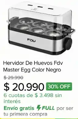 Mercado Libre Hervidor De Huevos Fdv Master Egg oferta