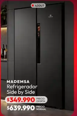 Abc Mademsa - refrigerador side by side oferta