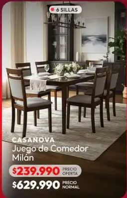 Abc Casanova juego de comedor milan oferta