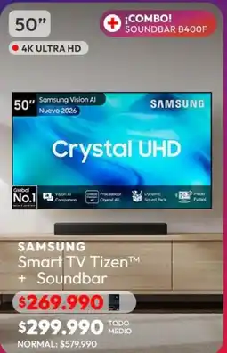 Abc Samsung - smart tv tizentm + soundbar oferta