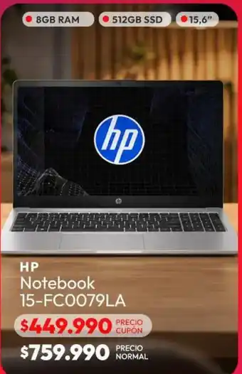 Hp - notebook 15-fc0079la