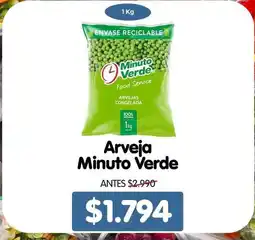 Supermercado Único Minuto verde - arveja oferta