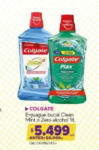 Maicao Colgate Enjuague Bucal Clean Mint o Zero Alcohol 1lt oferta