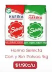 Supermercados Romanini Selecta - harina con y sin polvas oferta
