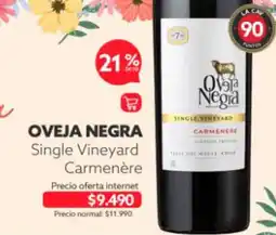 Club de Amantes del Vino Oveja negra - single vineyard carmenère oferta