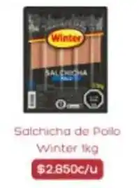 Supermercados Romanini Winter - salchicha de poilo oferta