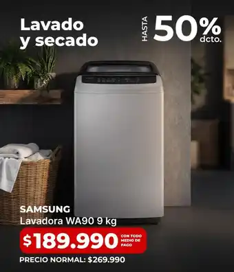 Samsung - lavadora wa90