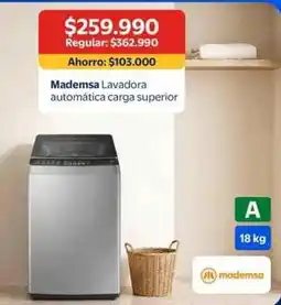 Lider Mademsa - lavadora automatica carga superior oferta