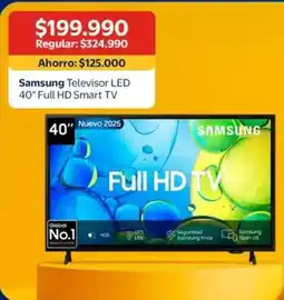Lider Samsung - televisor led 40 full hd smart tv oferta