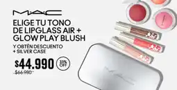 MAC Cosmetics Elige tu tono de lipglass + glow play blush oferta