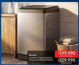 Constructor Sodimac Hisense - lavadora carga superior 13 kg inox wt3k1323ut oferta