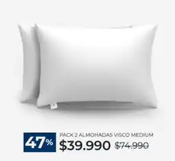 CIC Cic - pack 2 almohadas visco medium oferta