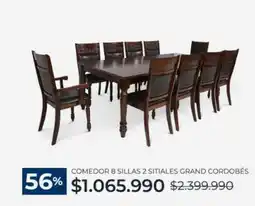 CIC Comedor 8 sillas 2 sitiales grand cordobés oferta